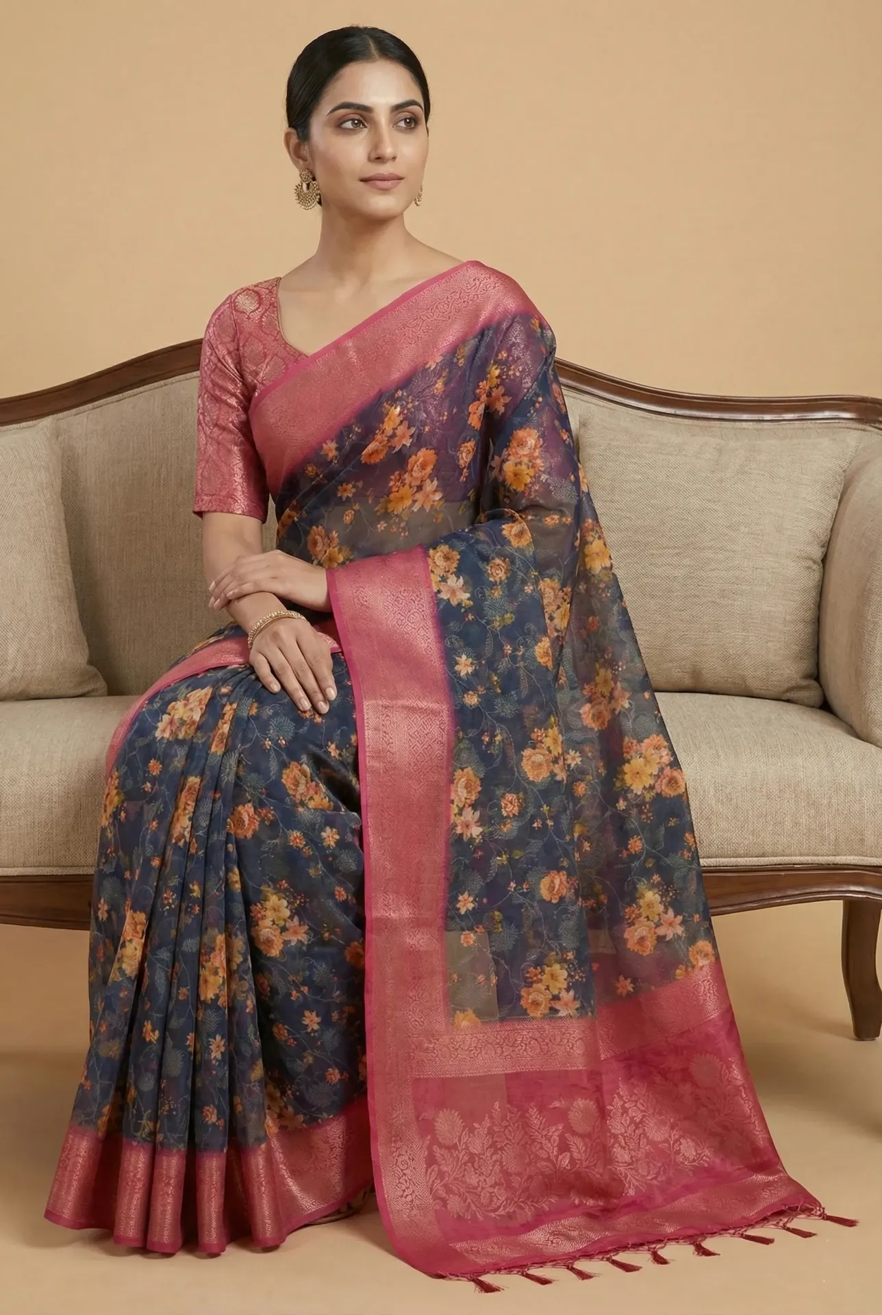 [HL-ORG-1024] Prakriti Floral Loom