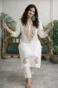 Ivory Bloom Chikankari kurta