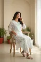 Ivory Mint Chikankari